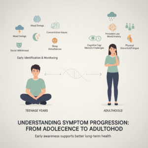 how symptoms evolve from teen to adult